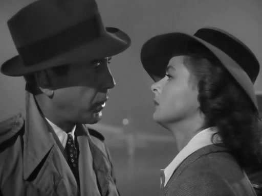 Humphrey with Ingrid Bergman in Casablanca (1942)