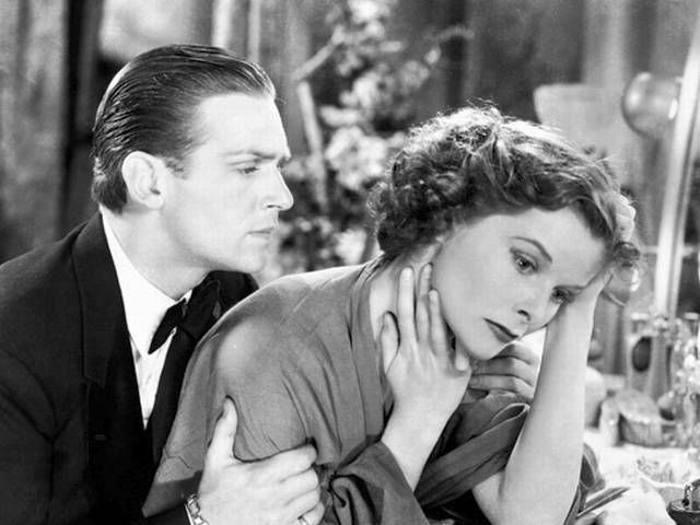 Douglas Fairbanks Jr. and Hepburn in Morning Glory