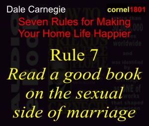 Read a good book on the sexual side of marriage