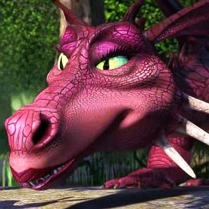 Dragon is a pink dragoness who falls for Donkey