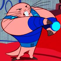 Rufus 3000, a large talking mole rat from the future, a descendent of Rufus Prime