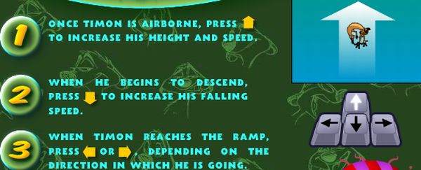Press up and down arrow keys to incrase height and falling