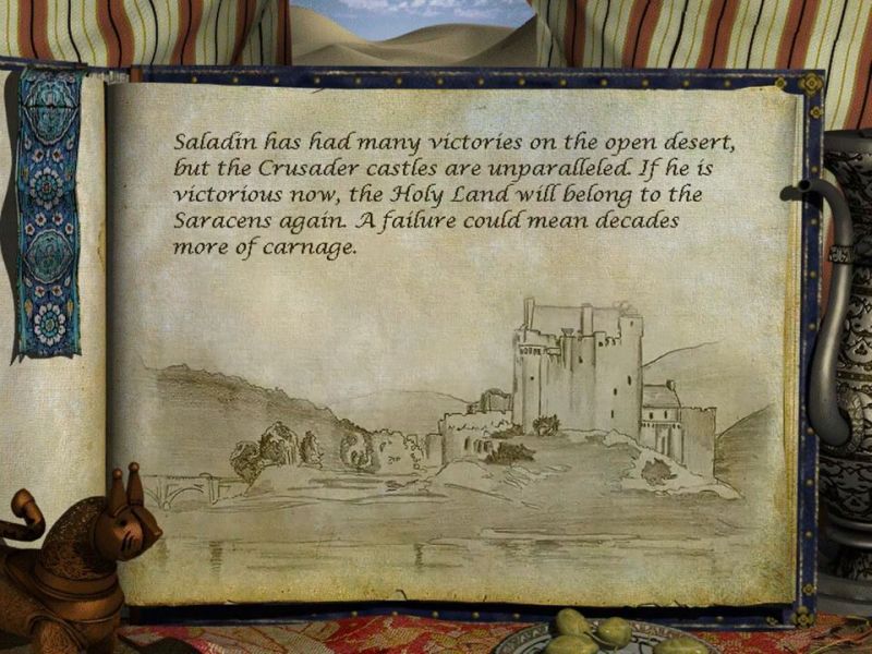 Saladin has had many victories on the open desert