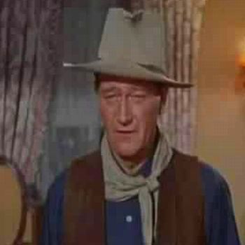 John Wayne as John T. Chance: Because I'm still sheriff